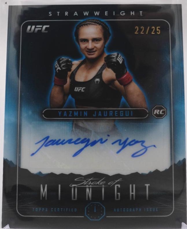 Yazmin Jauregui 2024 Topps Midnight UFC Stroke of Midnight Autographs #SMA-YJI Moonrise