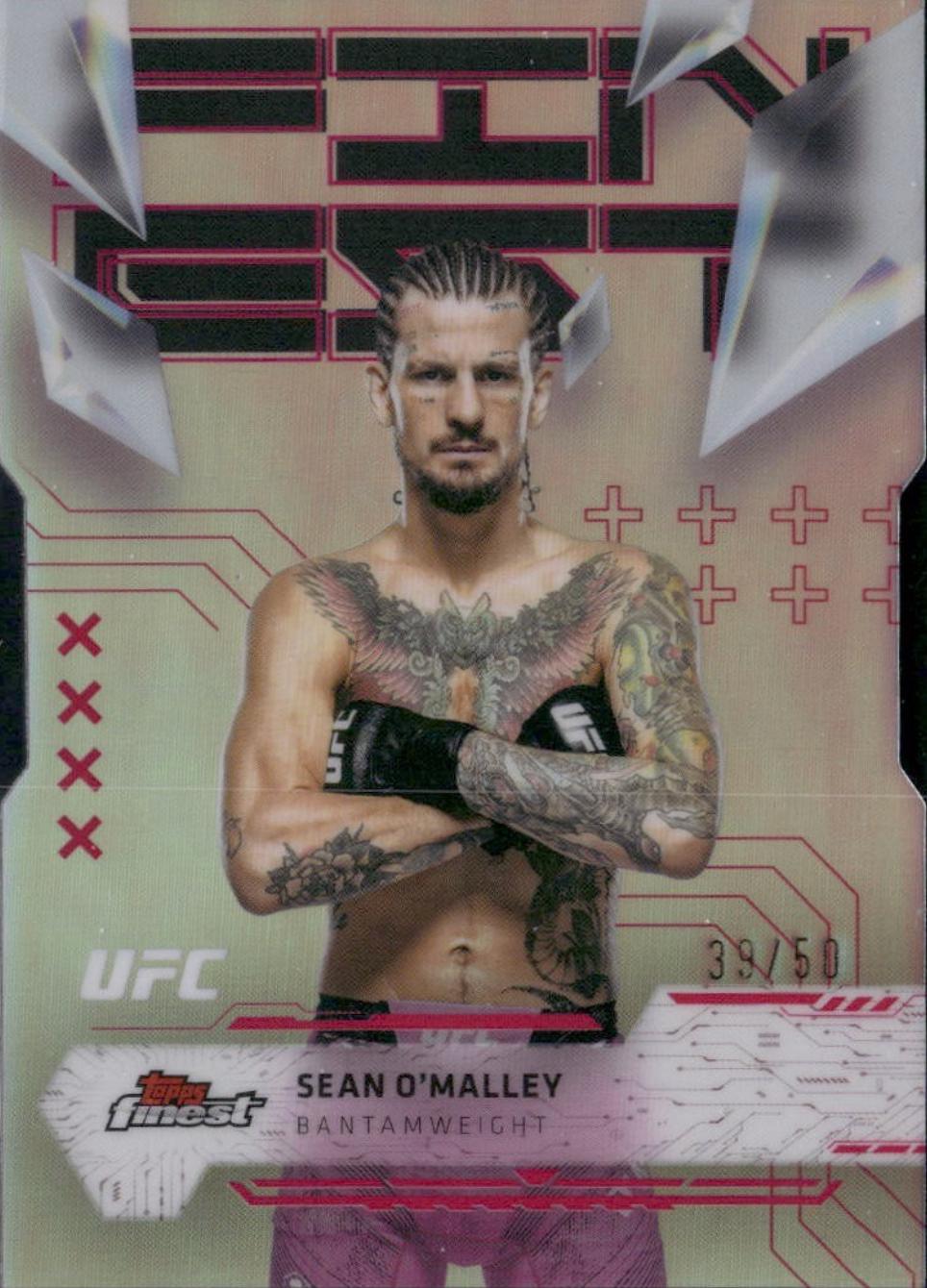 Sean O'Malley 2025 Topps Finest UFC Base Uncommon #123 Die Cut