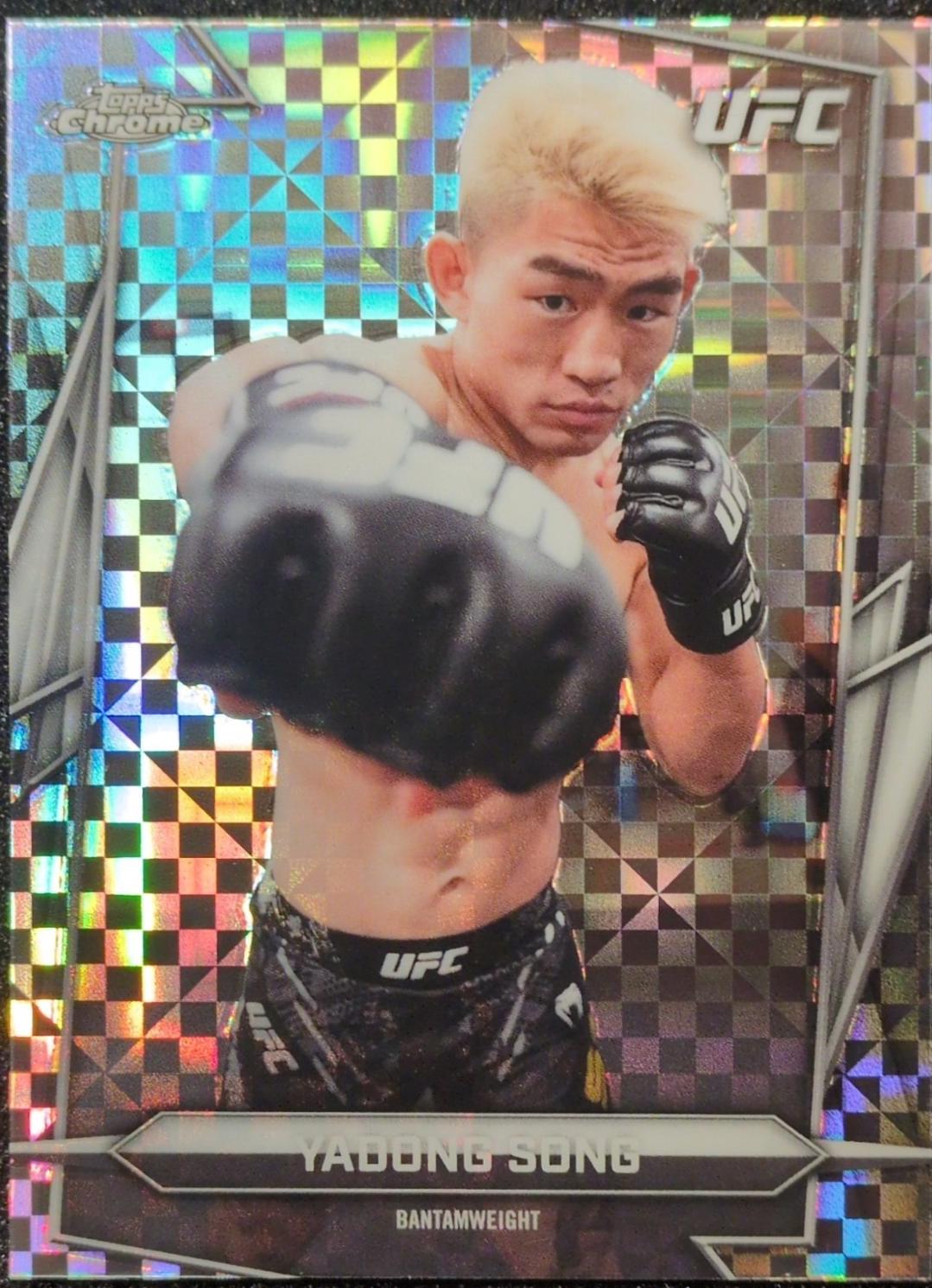 Song Yadong 2026 Topps Chrome UFC Base #45 X-fractor