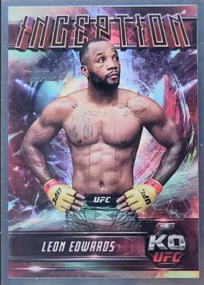 Leon Edwards 2025 Topps Knockout UFC Inception #IN-48 Red