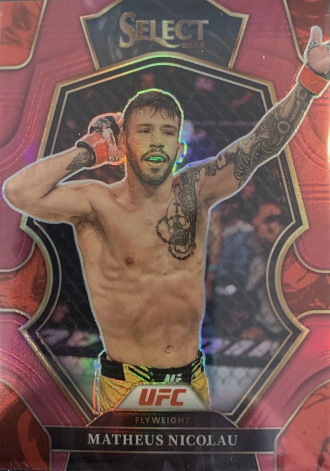 Matheus Nicolau 2023 Panini Select UFC Premier Level #196 Maroon