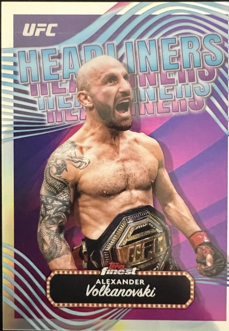 Alexander Volkanovski 2024 Topps Finest UFC Headliners #HDL-19 Refractor