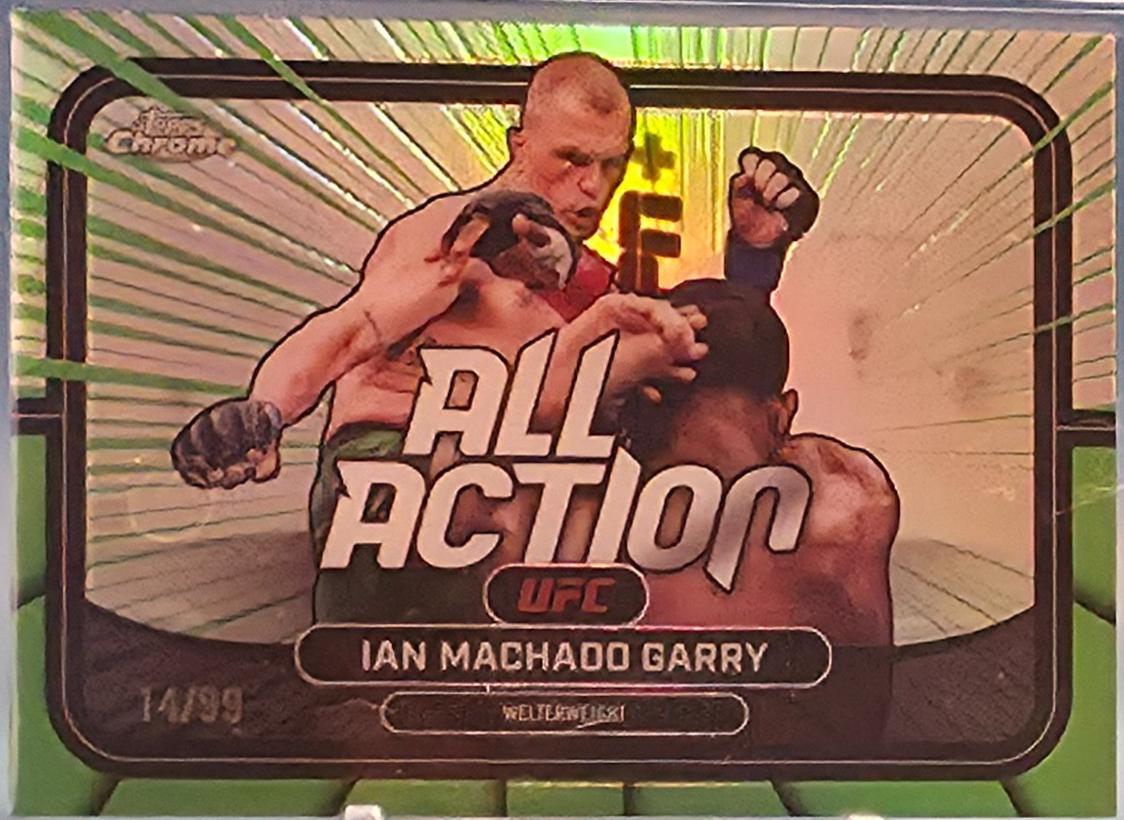 Ian Machado Garry 2026 Topps Chrome UFC All-Action #AA-26 Green Refractor