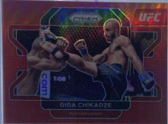 Giga Chikadze 2022 Panini Prizm UFC Base #71 Red