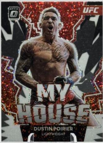 Dustin Poirier 2023 Panini Donruss Optic UFC My House #14 White Sparkle