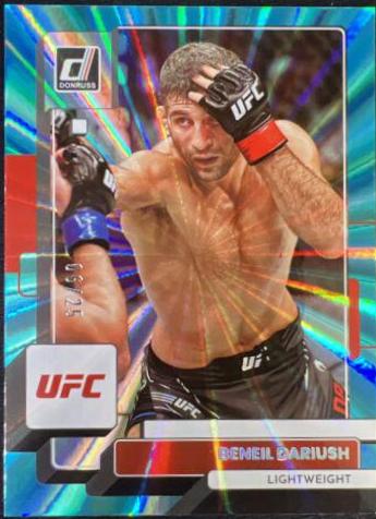 Beneil Dariush 2023 Panini Donruss UFC Base #38 Teal Laser