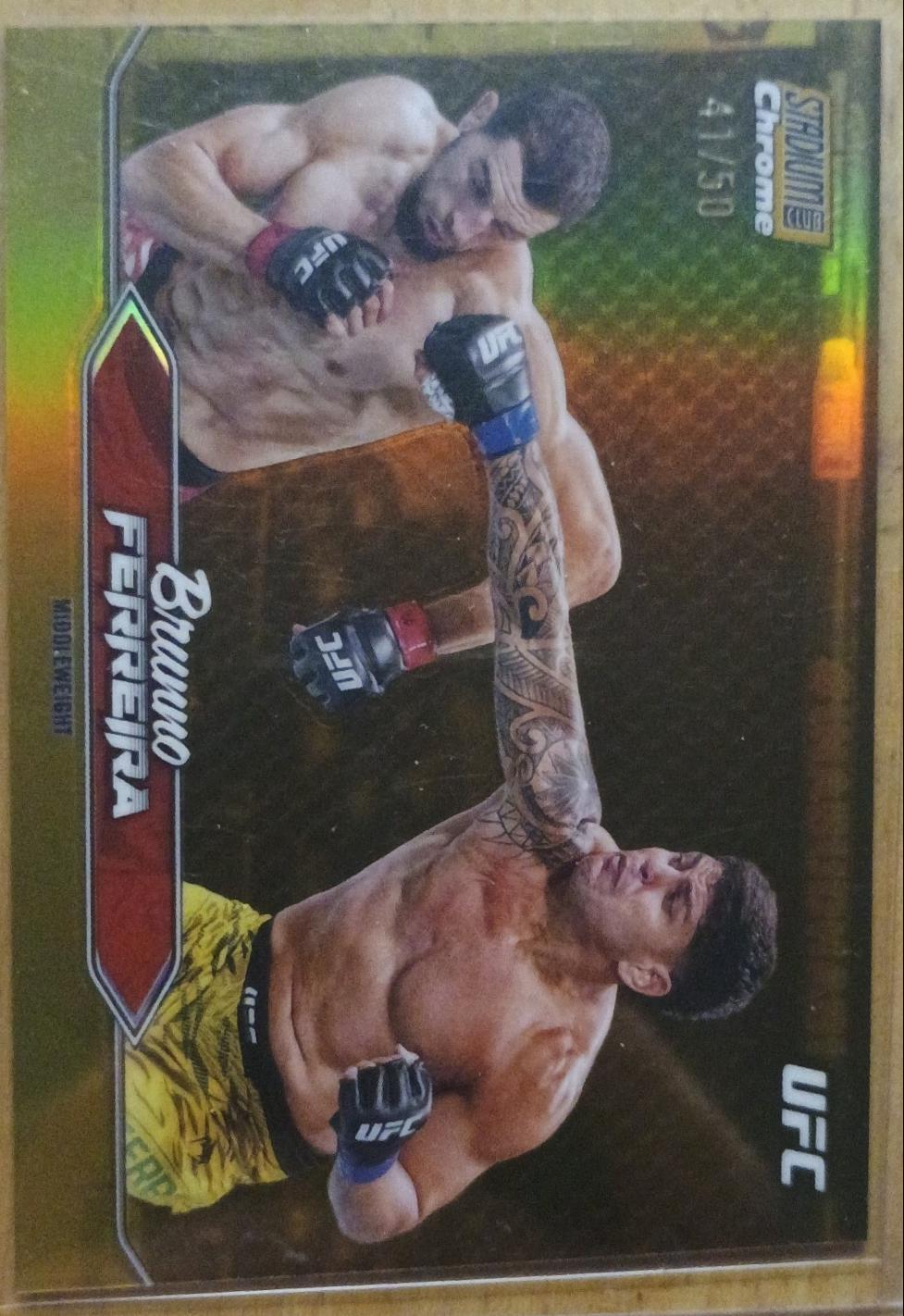Brunno Ferreira 2025 Topps Stadium Club UFC Base Chrome #C-195 Refractor