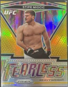 Stipe Miocic 2021 Panini Prizm UFC Fearless #11 Gold
