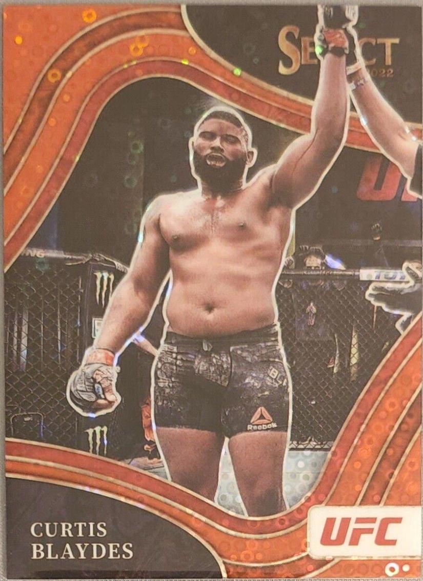 Curtis Blaydes 2022 Panini Select UFC Octagonside #258 Red Disco