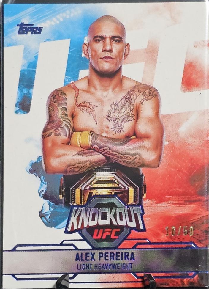 Alex Pereira 2025 Topps Knockout UFC Base #1 Blue