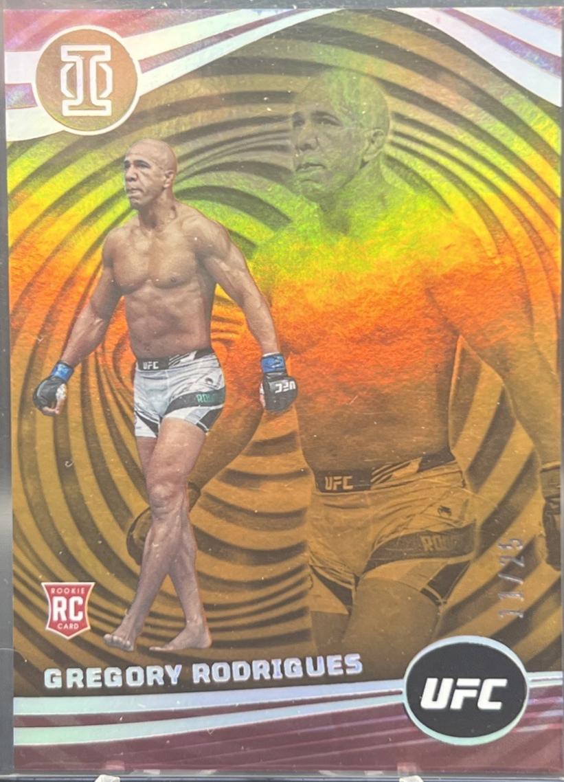 Gregory Rodrigues 2023 Panini Chronicles UFC Base Illusions #276 Orange
