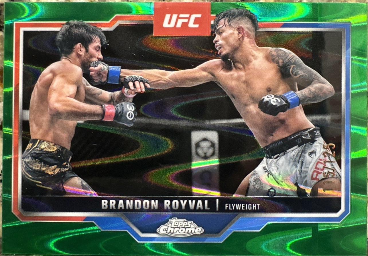 Brandon Royval 2025 Topps Chrome UFC Base #152 Green Wave