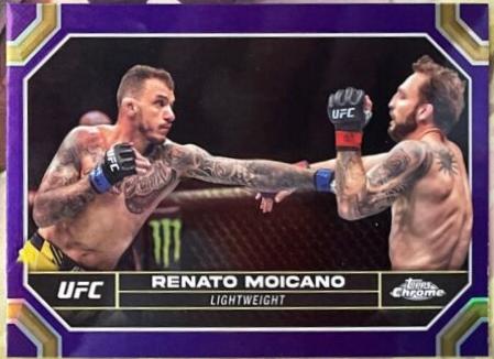 Renato Moicano 2024 Topps Chrome UFC Base #162 Purple Refractor