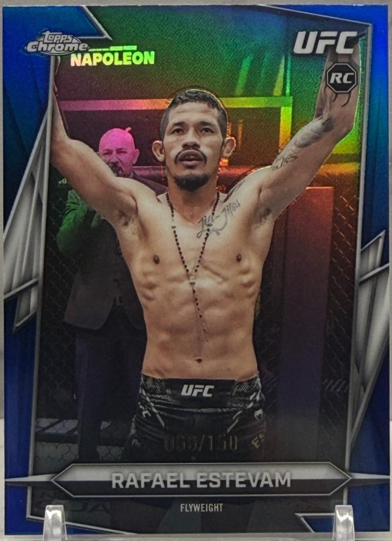 Rafael Estevam 2026 Topps Chrome UFC Base #22 Blue Refractor