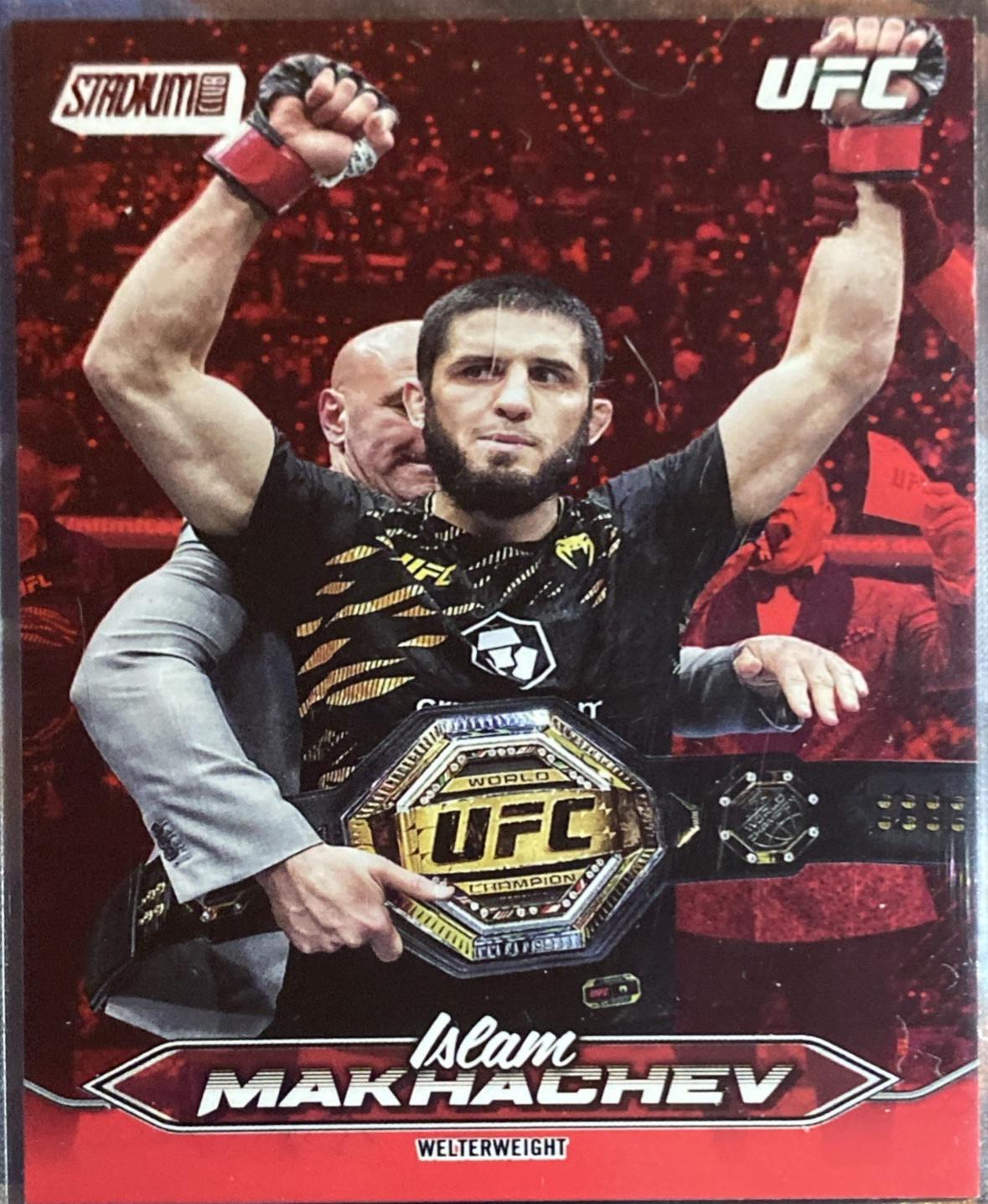 Islam Makhachev 2025 Topps Stadium Club UFC Base #1 Red