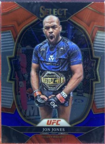 Jon Jones 2023 Panini Select UFC Concourse #96 Red Blue Base