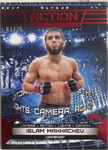 Islam Makhachev 2024 Topps Knockout UFC Action (Lights, Camera, Action) #ACT-1 Red