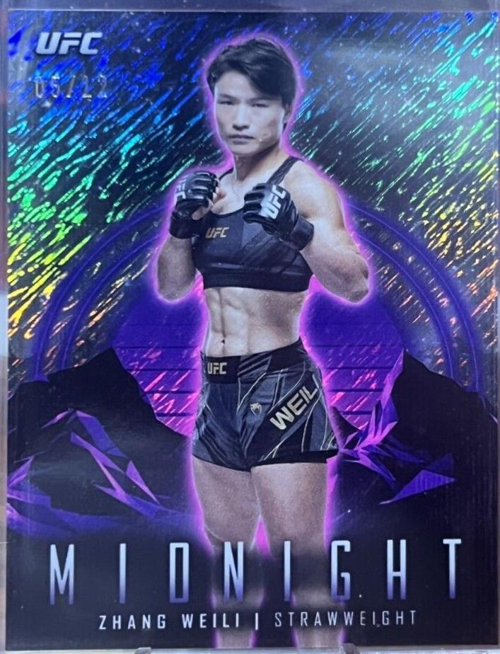 Zhang Weili 2024 Topps Midnight UFC Base #86 Midnight