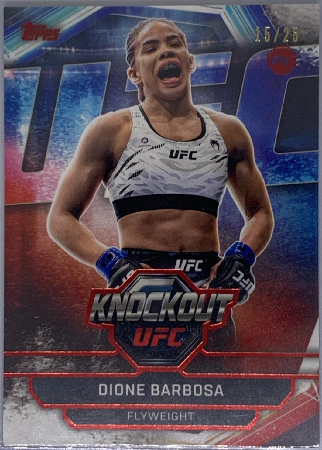 Dione Barbosa 2026 Topps Knockout UFC Base #80 Red