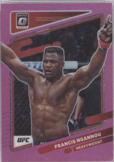 Francis Ngannou 2022 Panini Donruss Optic UFC Base #30 Pink