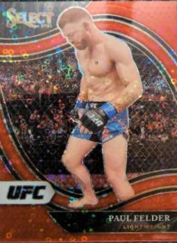 Paul Felder 2021 Panini Select UFC Octagonside #212 Red Disco