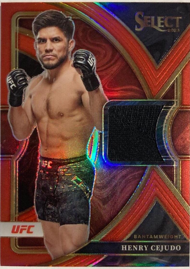 Henry Cejudo 2023 Panini Select UFC Octagonside #240 Red Disco