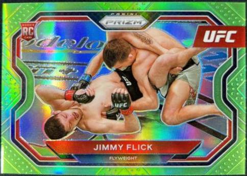 Jimmy Flick 2021 Panini Prizm UFC Base #182 Neon Green