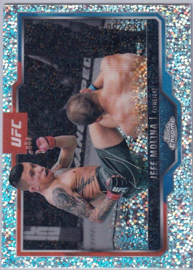 Jeff Molina 2025 Topps Chrome UFC Base #90 Speckle Refractor
