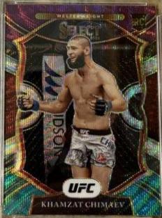 Khamzat Chimaev 2021 Panini Select UFC Concourse #57 Tri Color