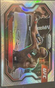 Kamaru Usman 2021 Panini Prizm UFC Base #151 Silver