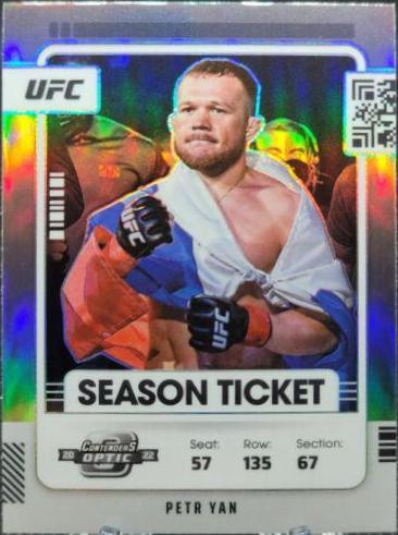 Petr Yan 2022 Panini Chronicles UFC Base Contenders Optic Season Ticket #352 Silver