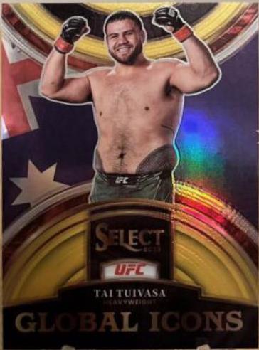 Tai Tuivasa 2023 Panini Select UFC Global Icons #1 Gold