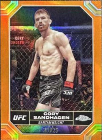 Cory Sandhagen 2024 Topps Chrome UFC Base #50 Orange Refractor
