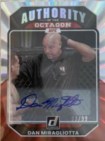 Dan Miragliotta 2023 Panini Donruss UFC Authority of the Octagon Signatures #224 Laser
