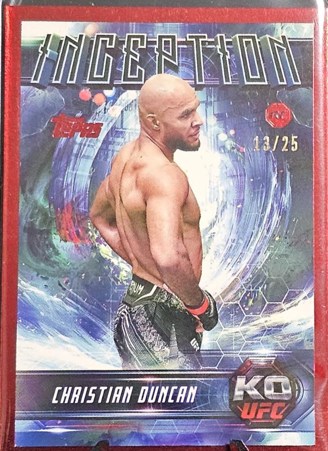 Christian Duncan 2025 Topps Knockout UFC Inception #IN-76 Red
