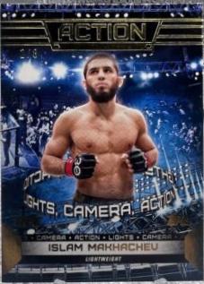 Islam Makhachev 2024 Topps Knockout UFC Action (Lights, Camera, Action) #ACT-1 Gold