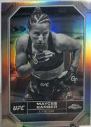 Maycee Barber 2024 Topps Chrome UFC Base #132 Negative Refractor
