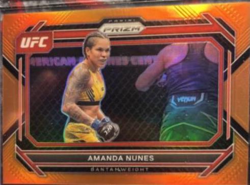 Amanda Nunes 2023 Panini Prizm UFC Base #66 Orange