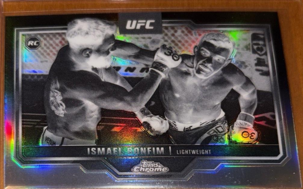 Ismael Bonfim 2025 Topps Chrome UFC Base #13 Negative Refractor