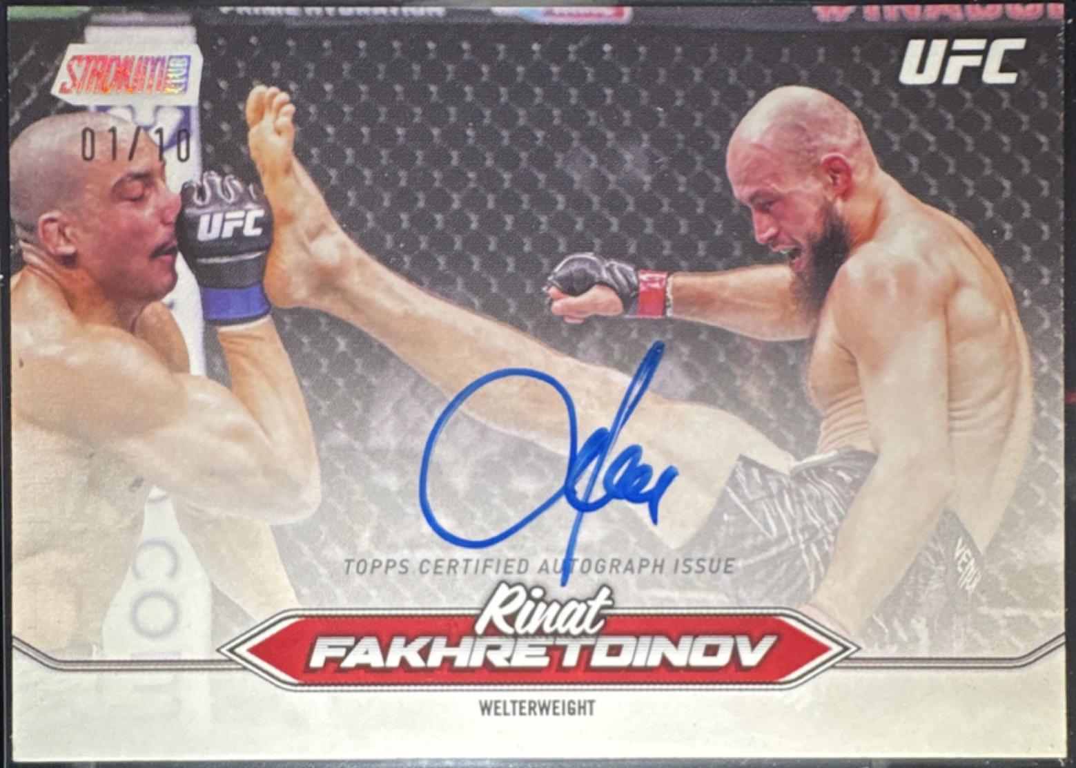 Rinat Fakhretdinov 2025 Topps Stadium Club UFC Base Autographs #BCA-RFV Green