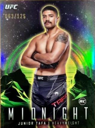 Junior Tafa 2024 Topps Midnight UFC Base #84 Morning