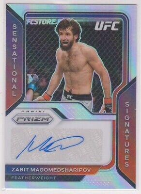 Zabit Magomedsharipov 2021 Panini Prizm UFC Sensational Signatures #SS-ZBM Silver