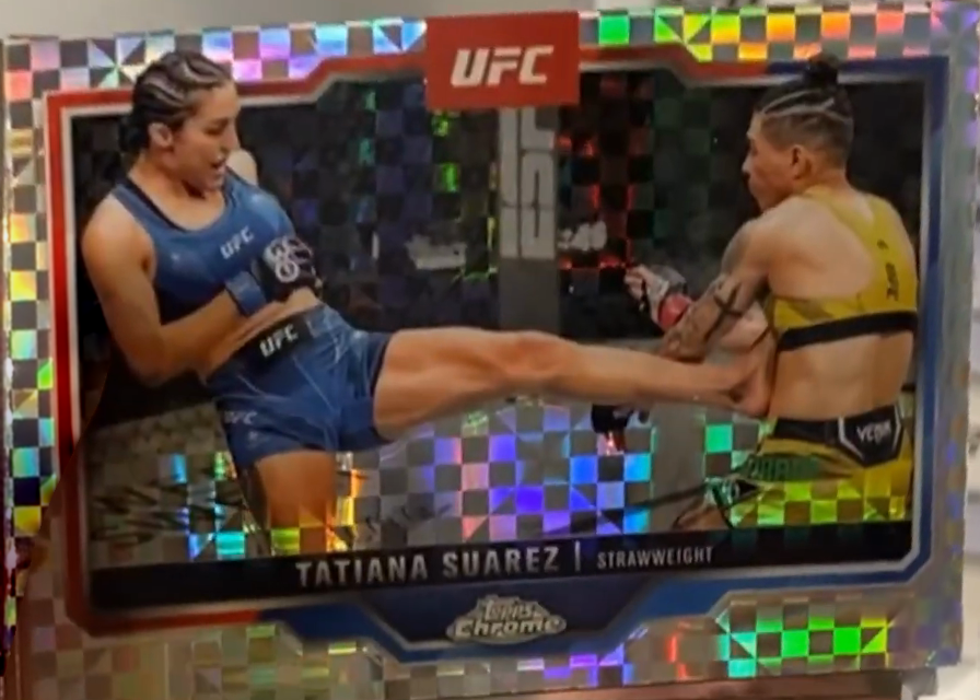 Tatiana Suarez 2025 Topps Chrome UFC Base #72 Geometric Refractor