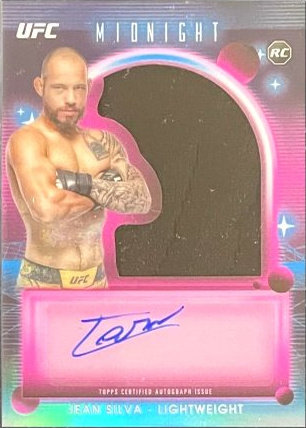 Jean Silva 2025 Topps Midnight UFC Rookie Relic Autographs #RRA-JS Moon Beam