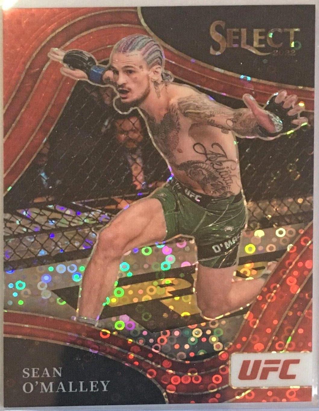 Sean O'Malley 2022 Panini Select UFC Octagonside #287 Red Disco