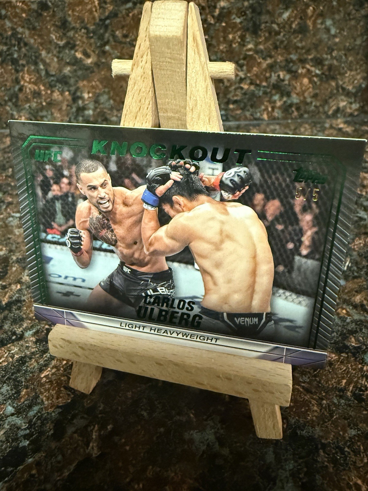 Carlos Ulberg 2024 Topps Knockout UFC Base #29 Emerald