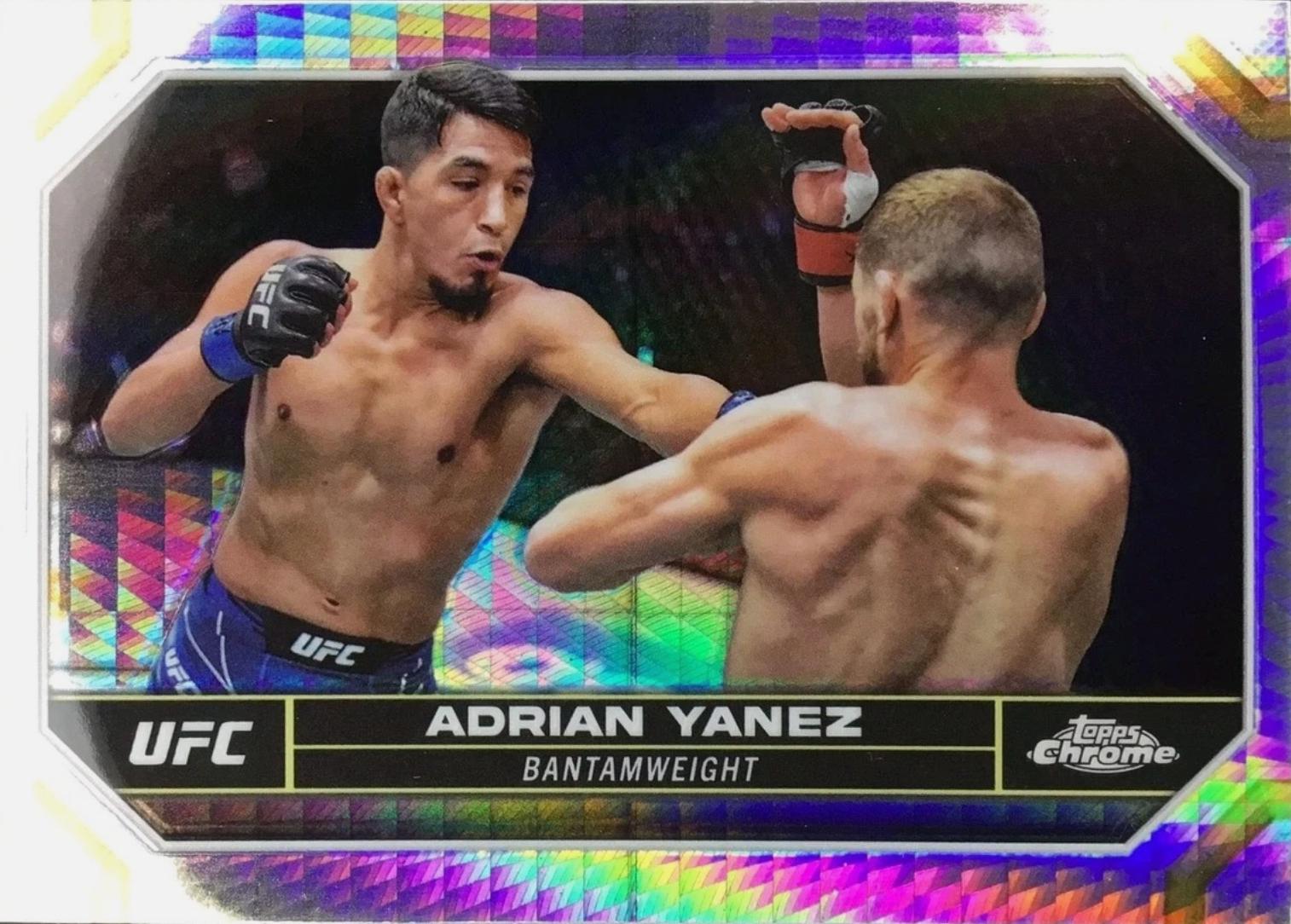 Adrian Yanez 2024 Topps Chrome UFC Base #2 Prism Refractor