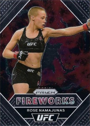 Rose Namajunas 2021 Panini Prizm UFC Fireworks #25 Black