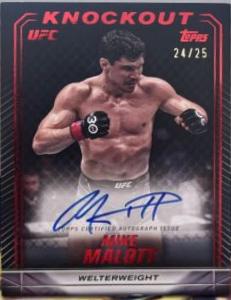 Mike Malott 2024 Topps Knockout UFC Knockout Autographs #KNA-MMT Red