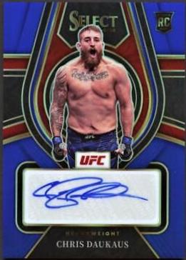 Chris Daukaus 2022 Panini Select UFC Rookie Signatures #3 Blue